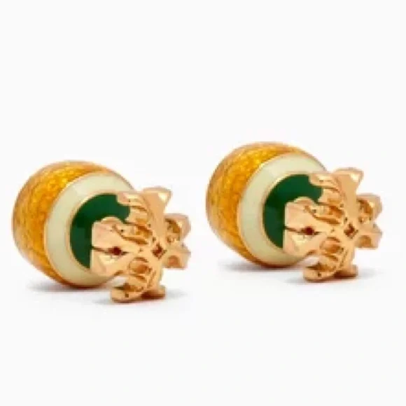 Tory Burch bauble backed double stud earrings - Picture 7 of 7